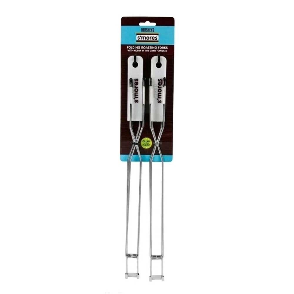 Hershey's Extendable S’mores Cooking Forks w/Glow In The Dark Handles NEW